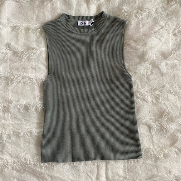 Zara Tops - ZARA basic ribbed tank